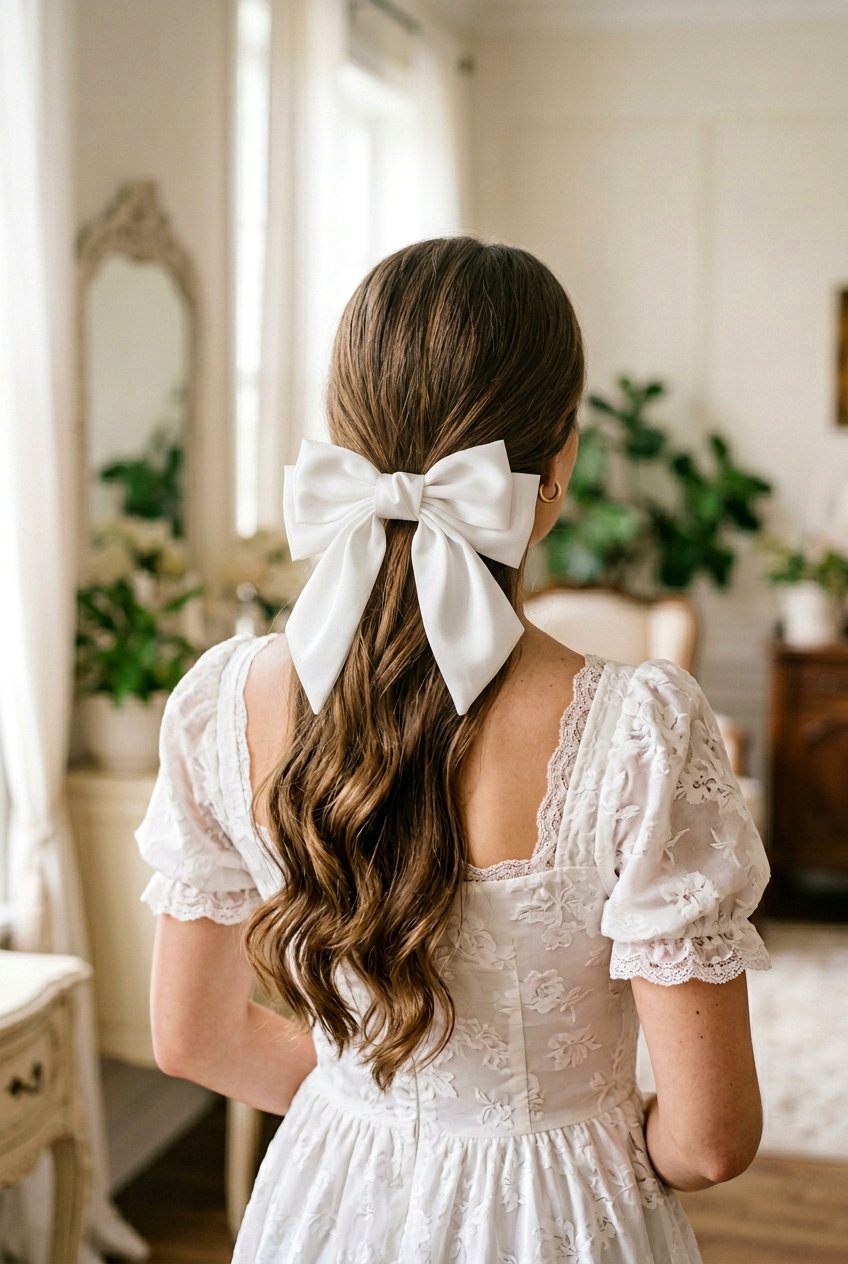 Ribbon Low Ponytail - 20 homecoming hairstyle with low ponytail - 20 homecoming hairstyle with low ponytail