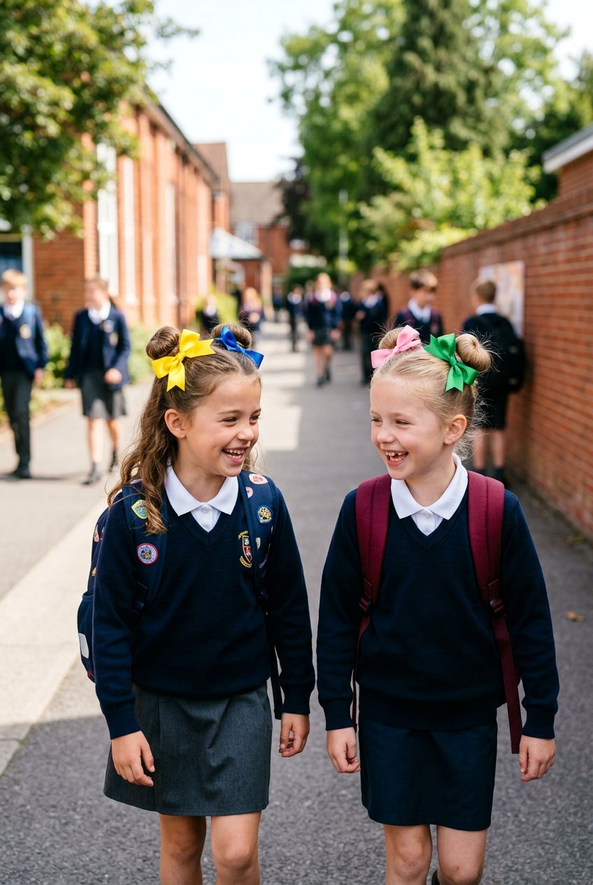 Ribbon Space Buns - 20 cute school hairstyle with ribbon - 20 cute school hairstyle with ribbon