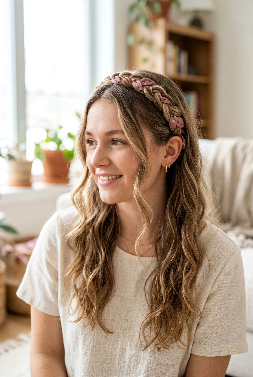 Ribbon Woven Braided Headband - 20 ribbon woven braid hairstyle - 20 ribbon woven braid hairstyle
