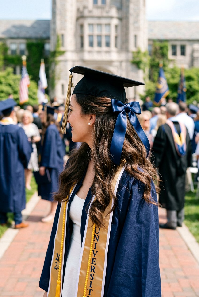 Ribbon hair for graduation - 20 graduation hairstyles - 20 graduation hairstyles