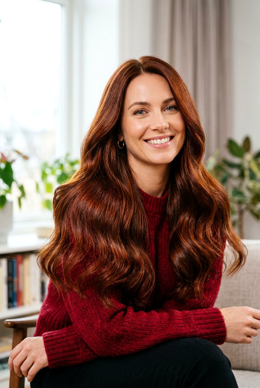 Rich Chestnut Gloss - 20 classy brunette hair refresh for women - 20 classy brunette hair refresh for women