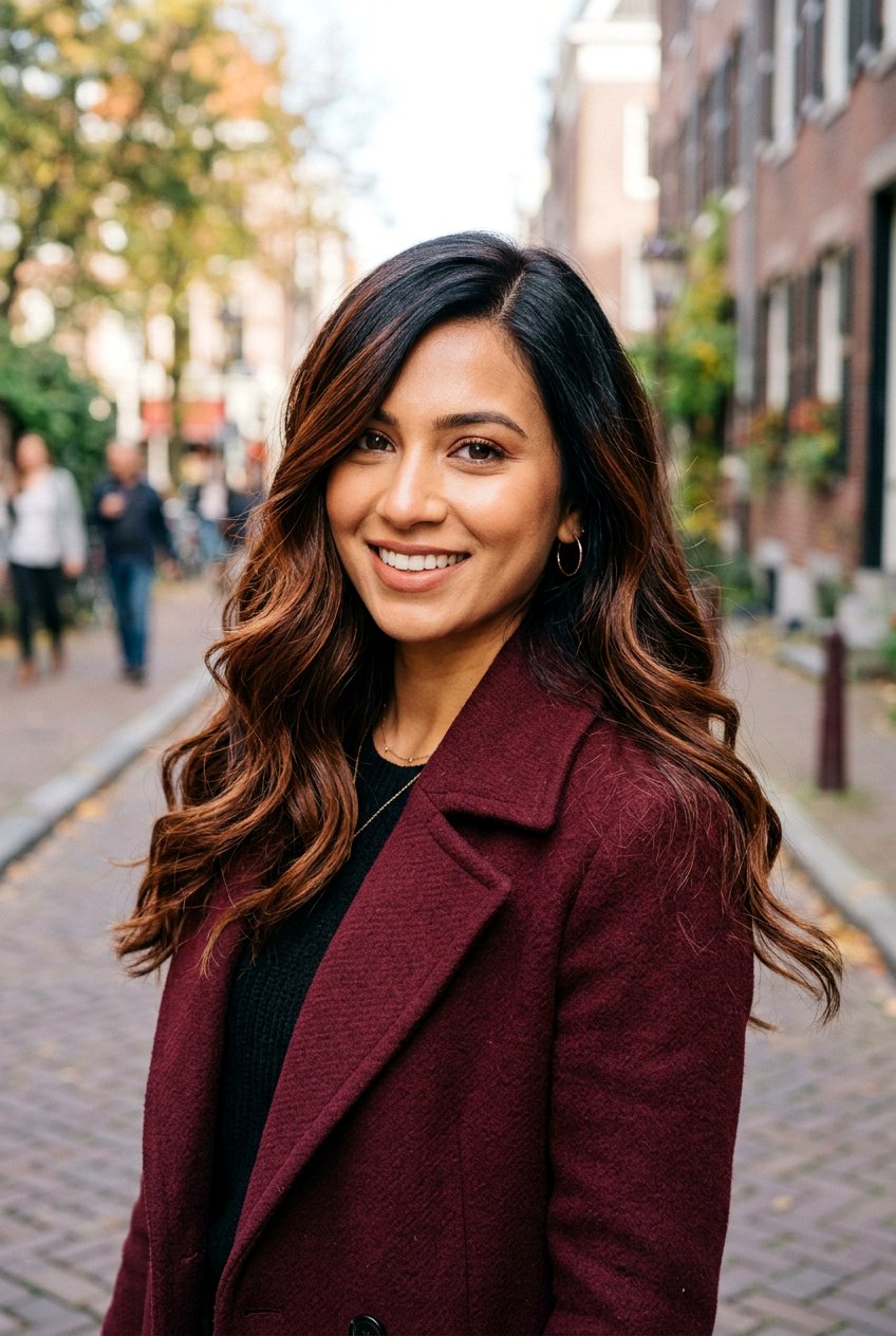 Roasted Chestnut Balayage - 20 dark roast balayage on black hair - 20 dark roast balayage on black hair