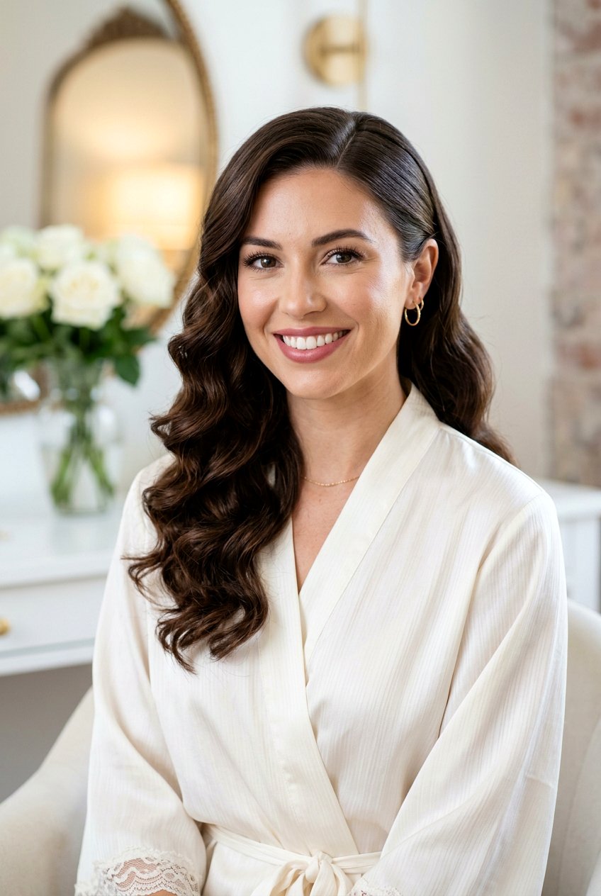 Robe Curls Side Part - 20 robe curls for shoulder length hair - 20 robe curls for shoulder length hair