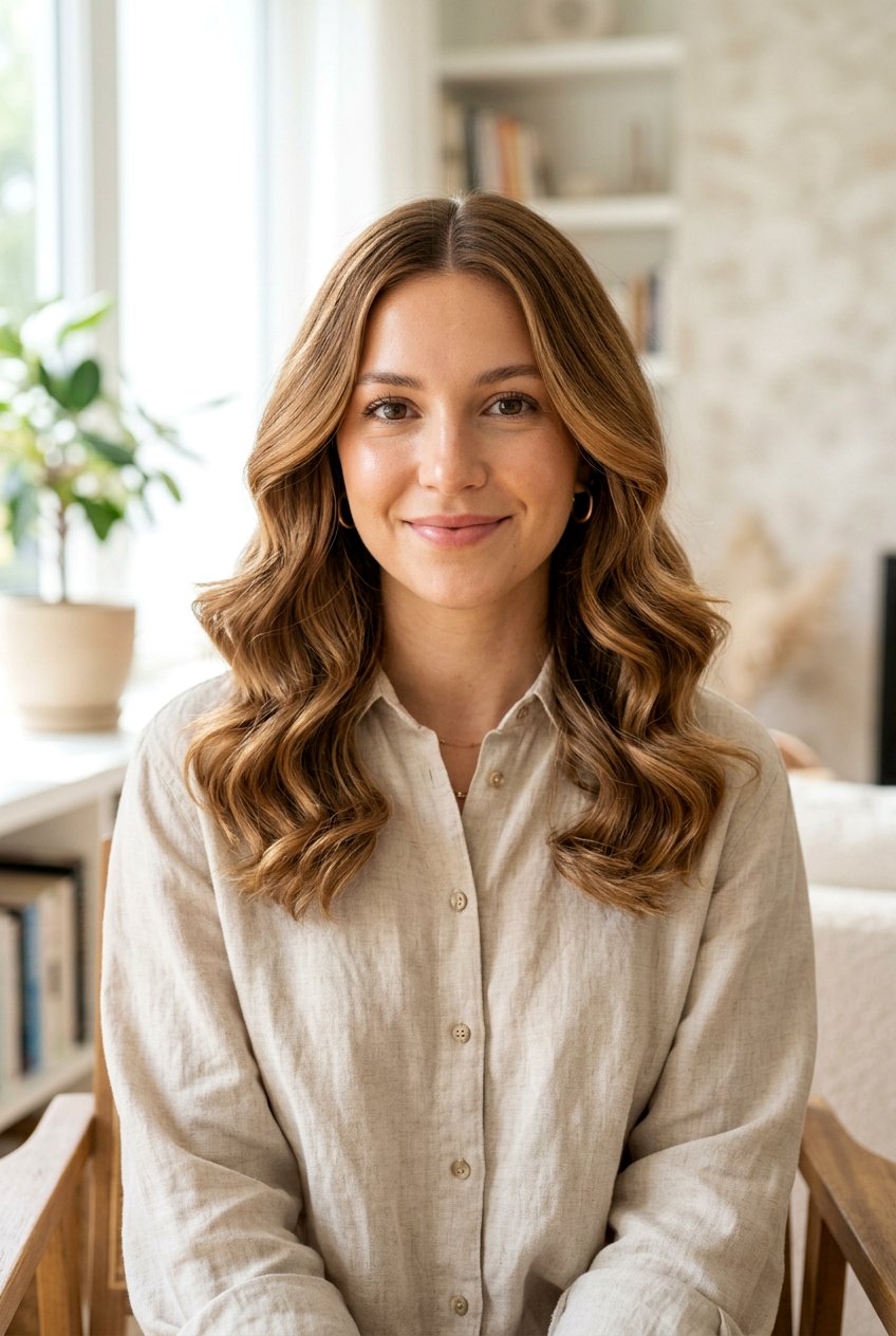 Robe Tie Curls Middle Part - 20 robe curls for shoulder length hair - 20 robe curls for shoulder length hair