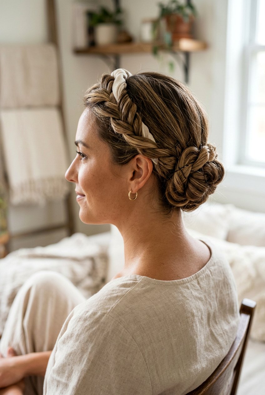 Robe Tie Halo Wrap - 20 robe curls for shoulder length hair - 20 robe curls for shoulder length hair