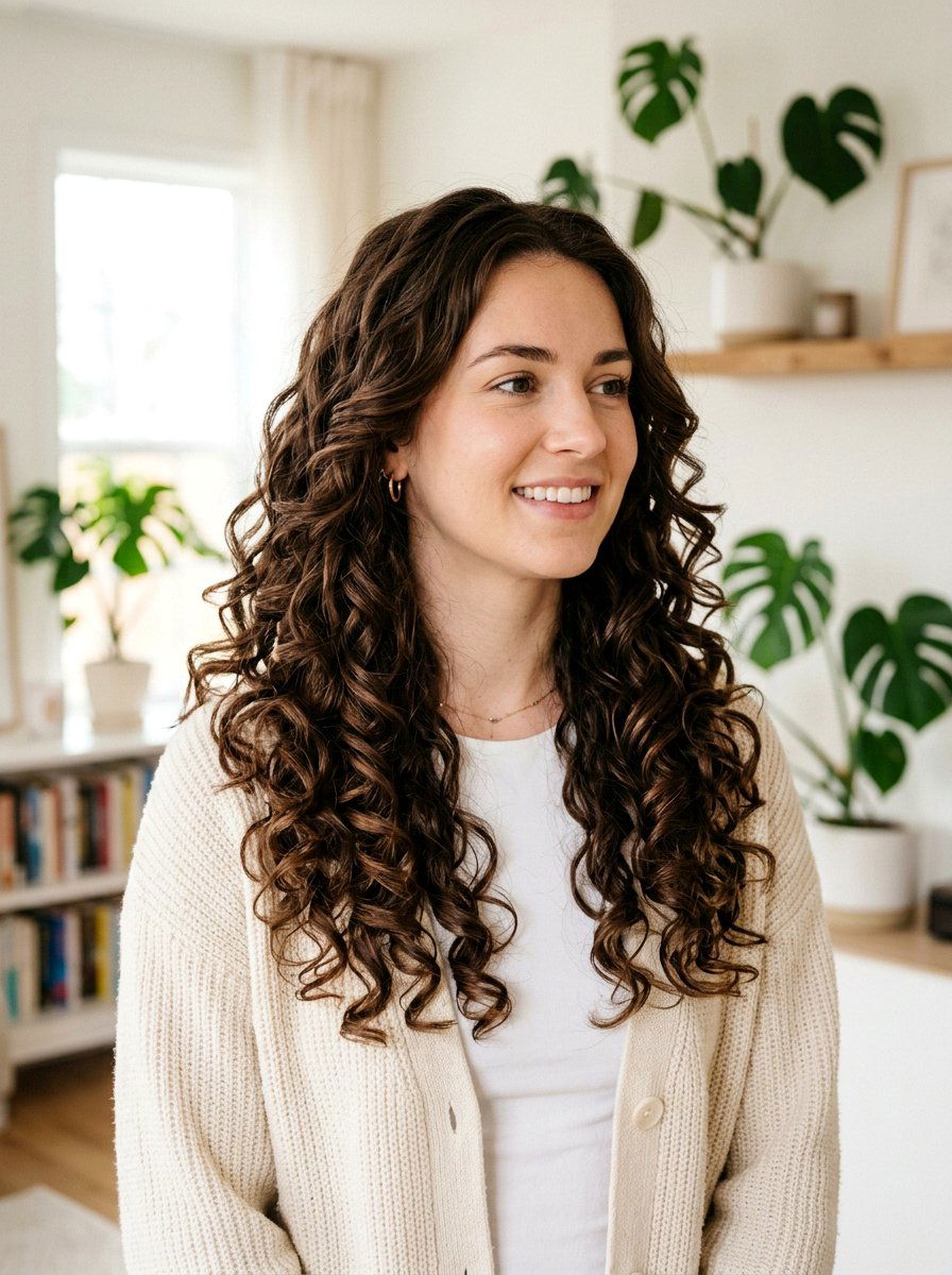 Robe belt curls layered hair - 20 robe belt curls for long hair - 20 robe belt curls for long hair