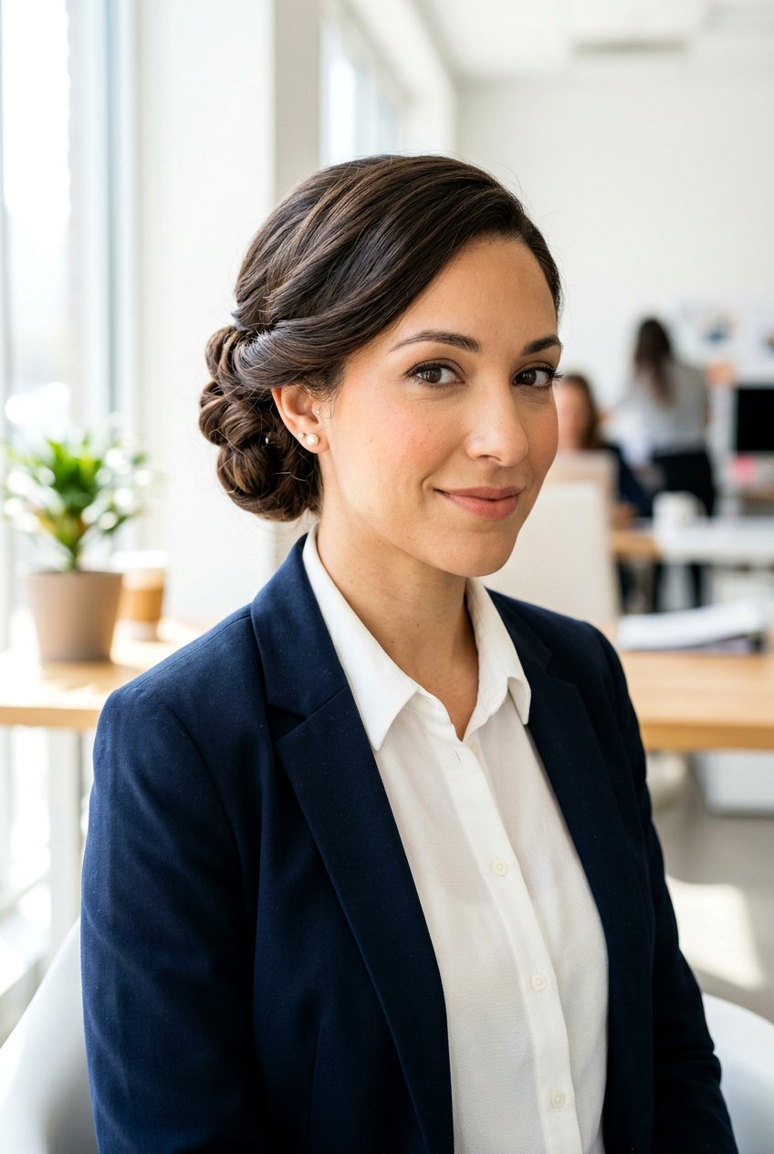 Roll And Pin Protective Updo - 20 protective office hairstyles - 20 protective office hairstyles