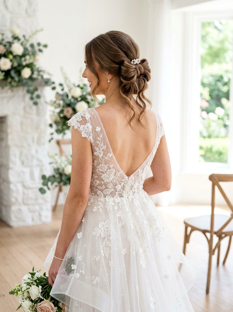 Romantic Bow Bridal Hairstyle - 20 romantic bridal hairstyle for long hair - 20 romantic bridal hairstyle for long hair