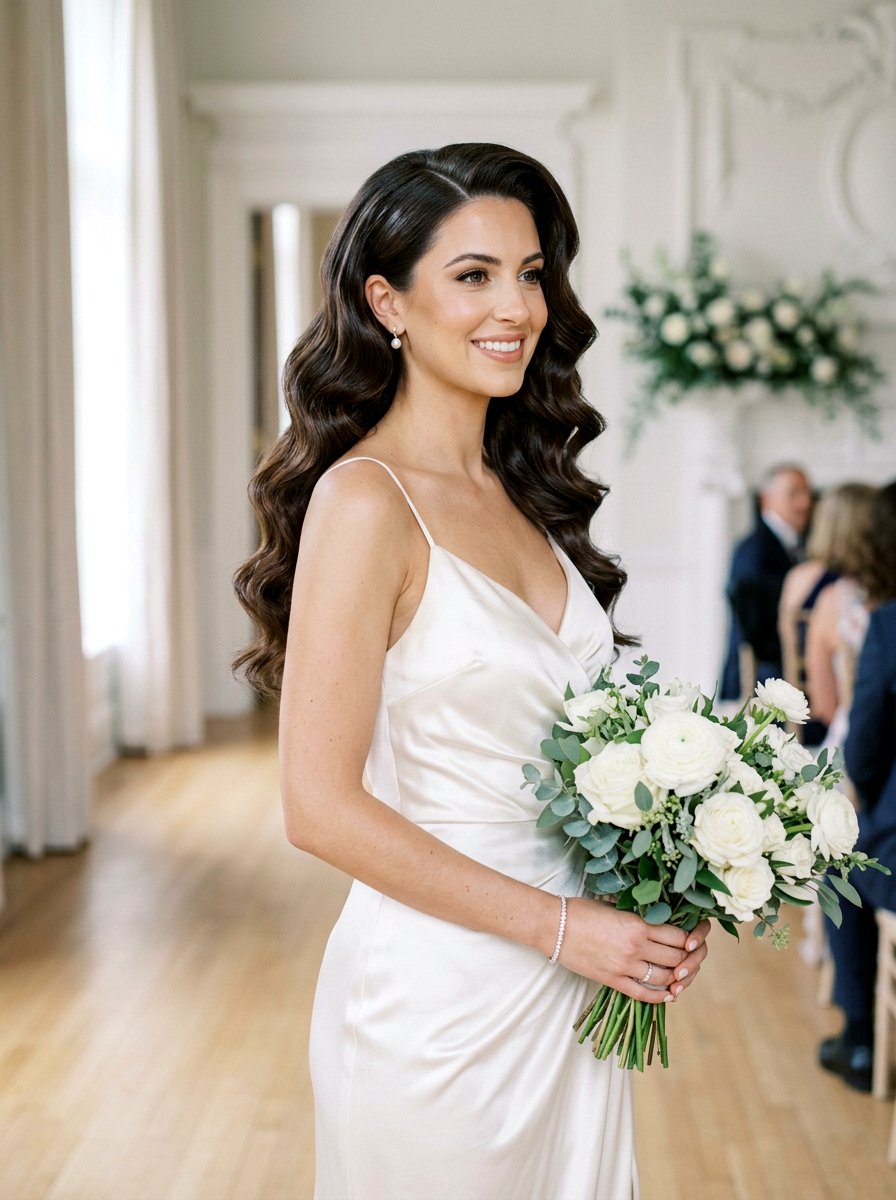 Romantic Hollywood Waves - 20 wedding hairstyles for elopement - 20 wedding hairstyles for elopement
