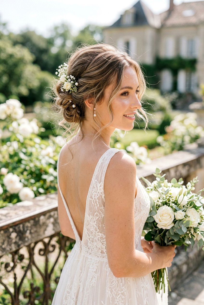 Romantic Messy French Twist Updo - 20 textured updo hairstyles - 20 textured updo hairstyles