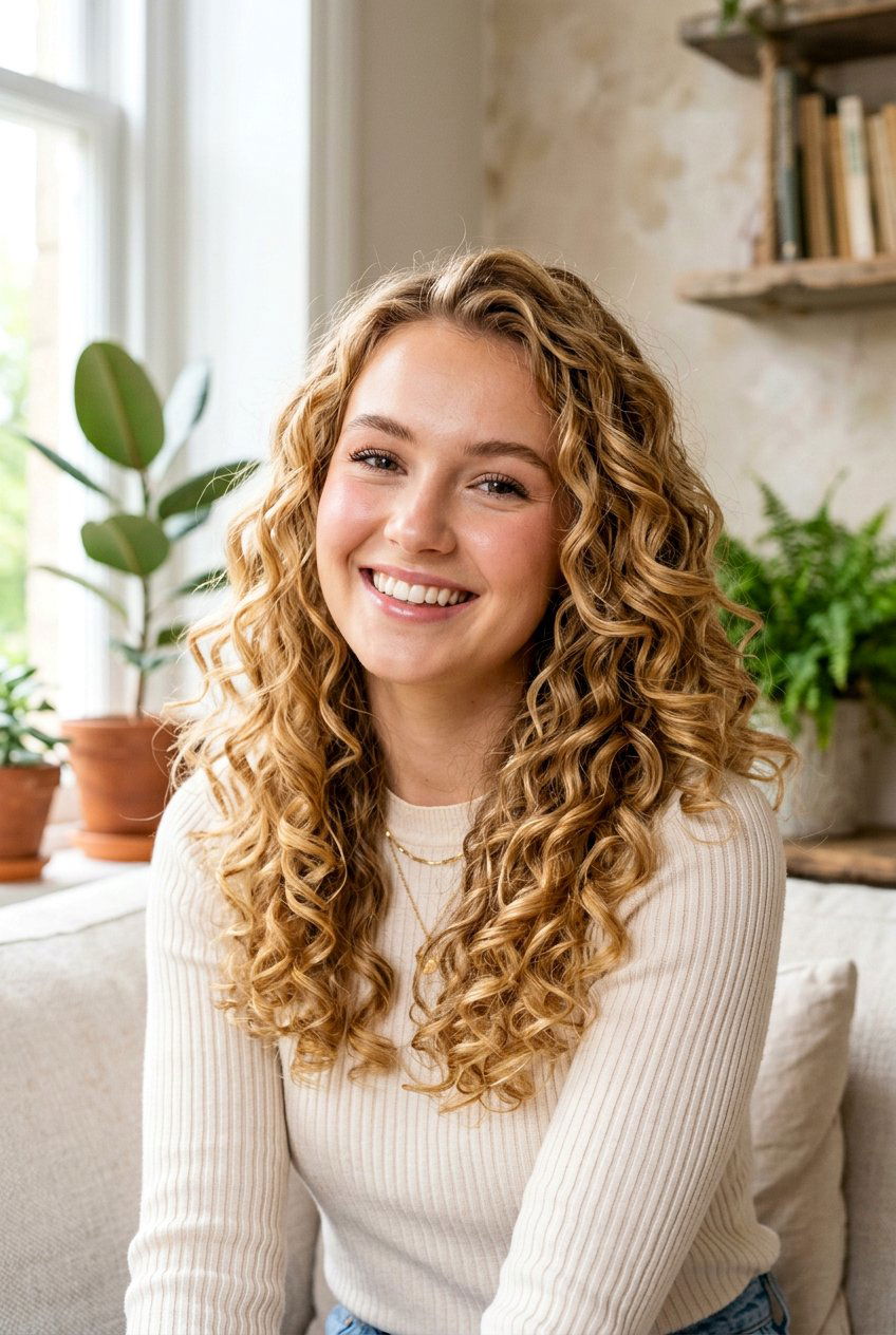 Romantic Soft Spiral Curls - 20 pageant hairstyle with soft curls - 20 pageant hairstyle with soft curls