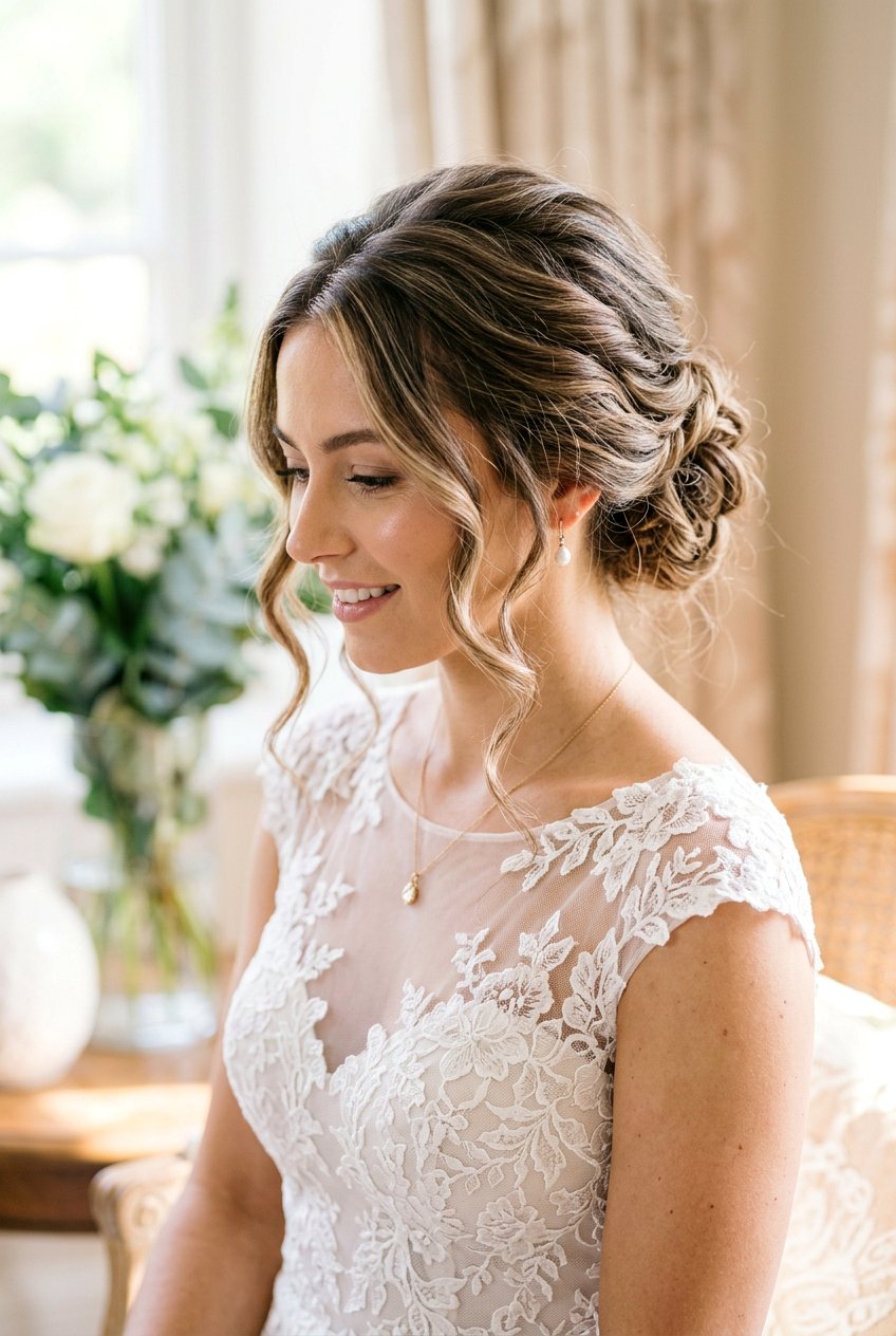 Romantic Updo With Face Framing Pieces - 20 best date night hairstyle ideas - 20 best date night hairstyle ideas