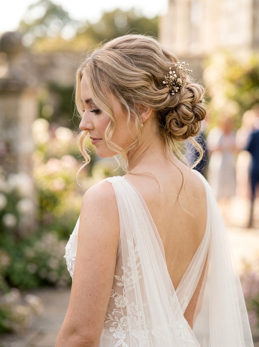 Romantic Updo With Loose Tendrils - 20 glamorous prom hairstyle ideas - 20 glamorous prom hairstyle ideas
