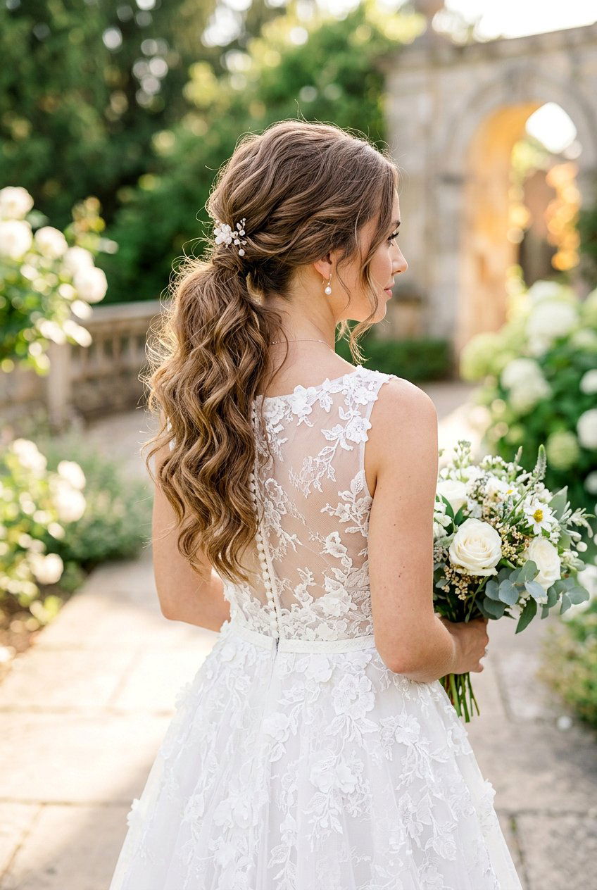 Romantic Voluminous Bridal Ponytail - 20 voluminous bridal ponytail - 20 voluminous bridal ponytail