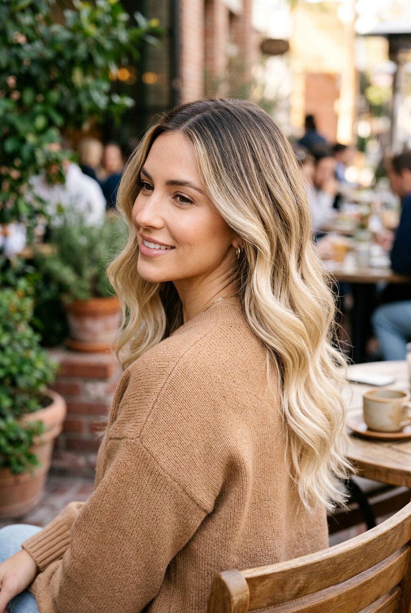 Root Melt Blonde Balayage - 20 low maintenance hair color for blondes - 20 low maintenance hair color for blondes