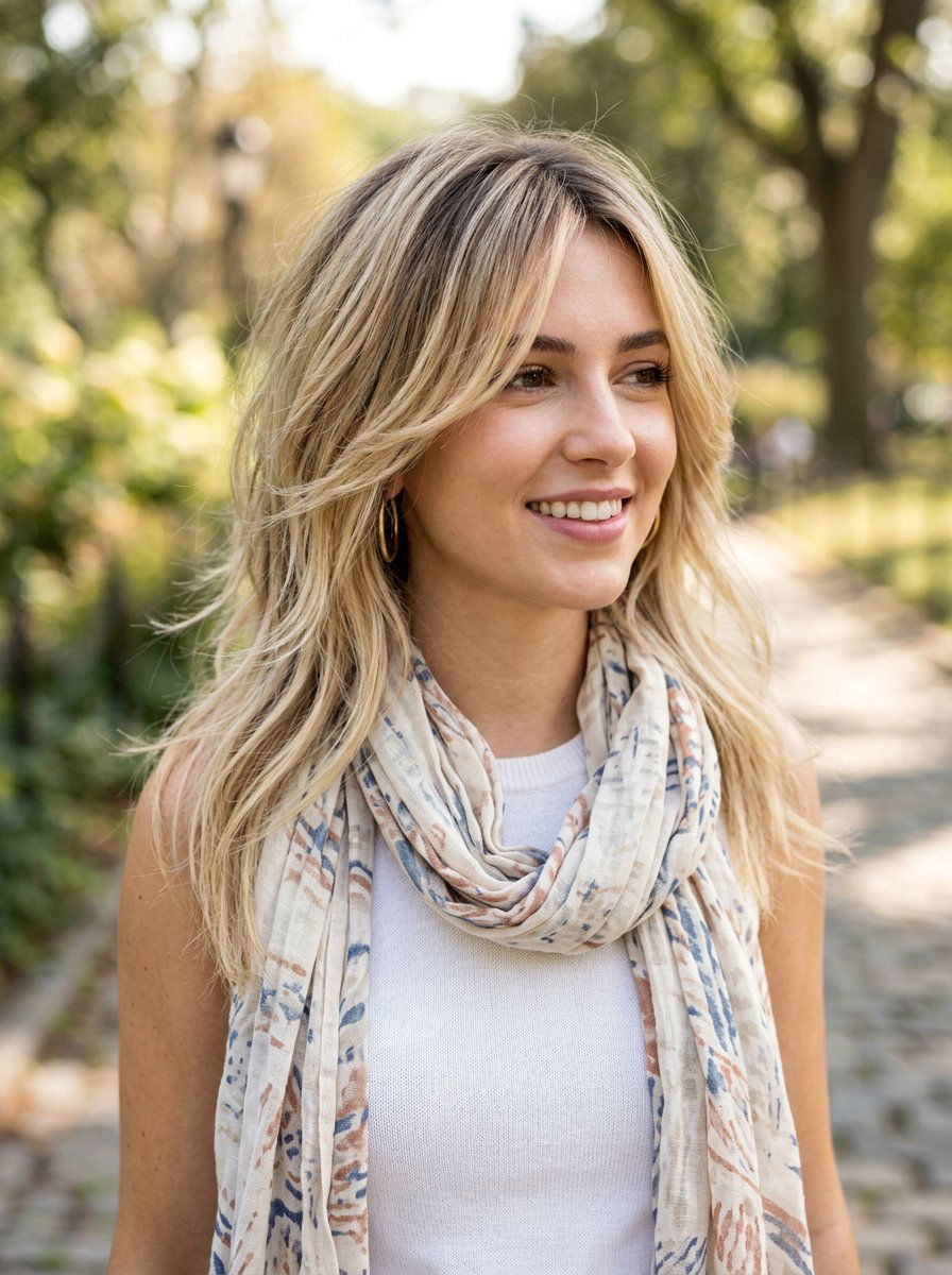 Root Shadow On Wispy Blonde Layers - 20 root shadow ideas for blonde hair - 20 root shadow ideas for blonde hair