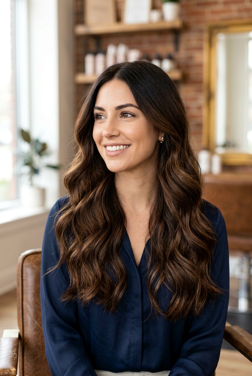 Root Smudge Brunette - 20 low maintenance brunette with gray coverage - 20 low maintenance brunette with gray coverage