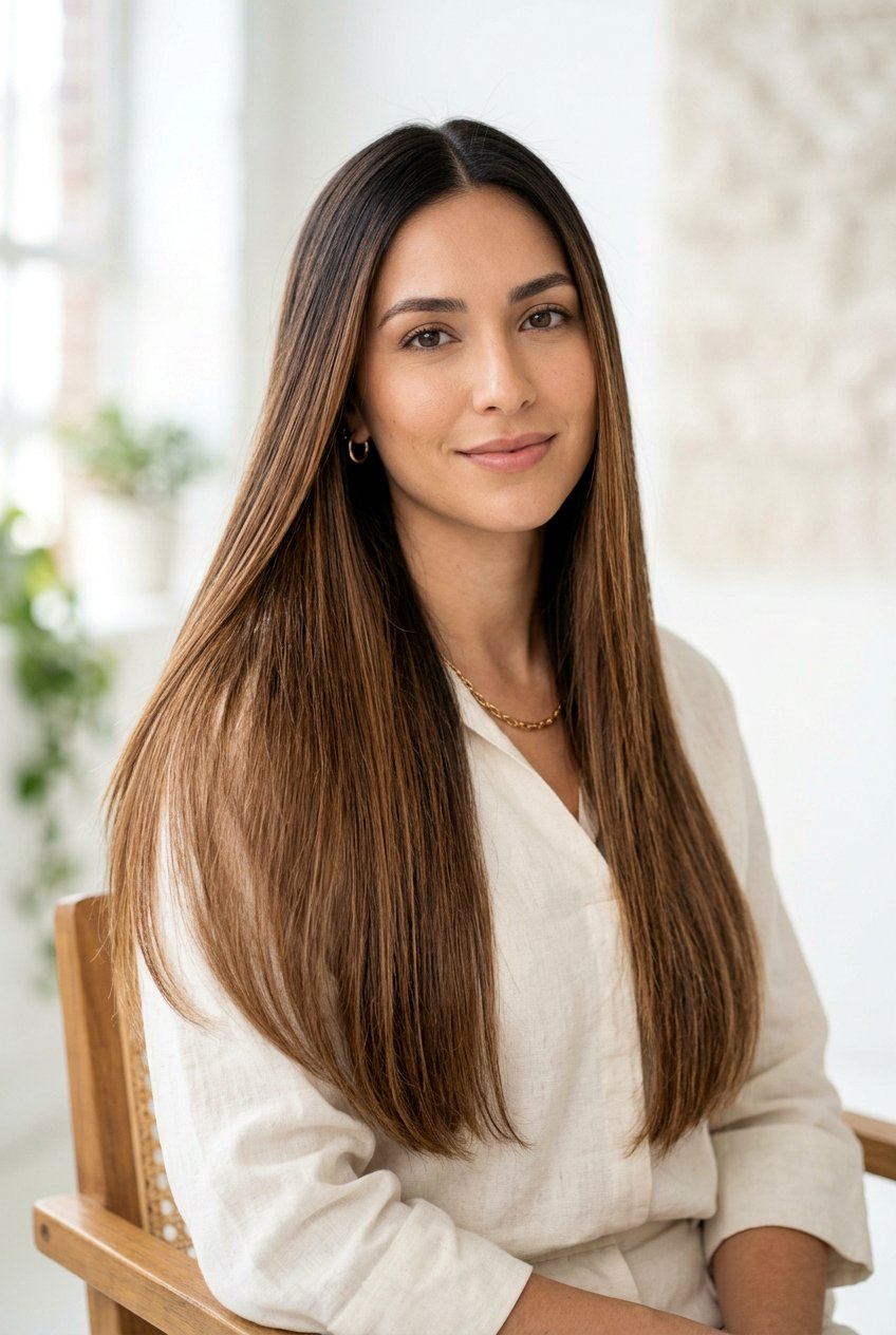 Root Smudge Dark Brunette Hair - 20 low maintenance hair color for brunettes - 20 low maintenance hair color for brunettes