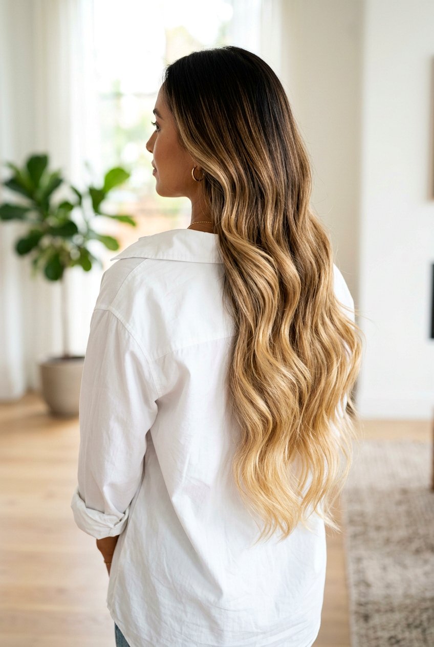 Rooted Balayage on Long Brunette Hair - 20 rooted balayage for brunettes - 20 rooted balayage for brunettes