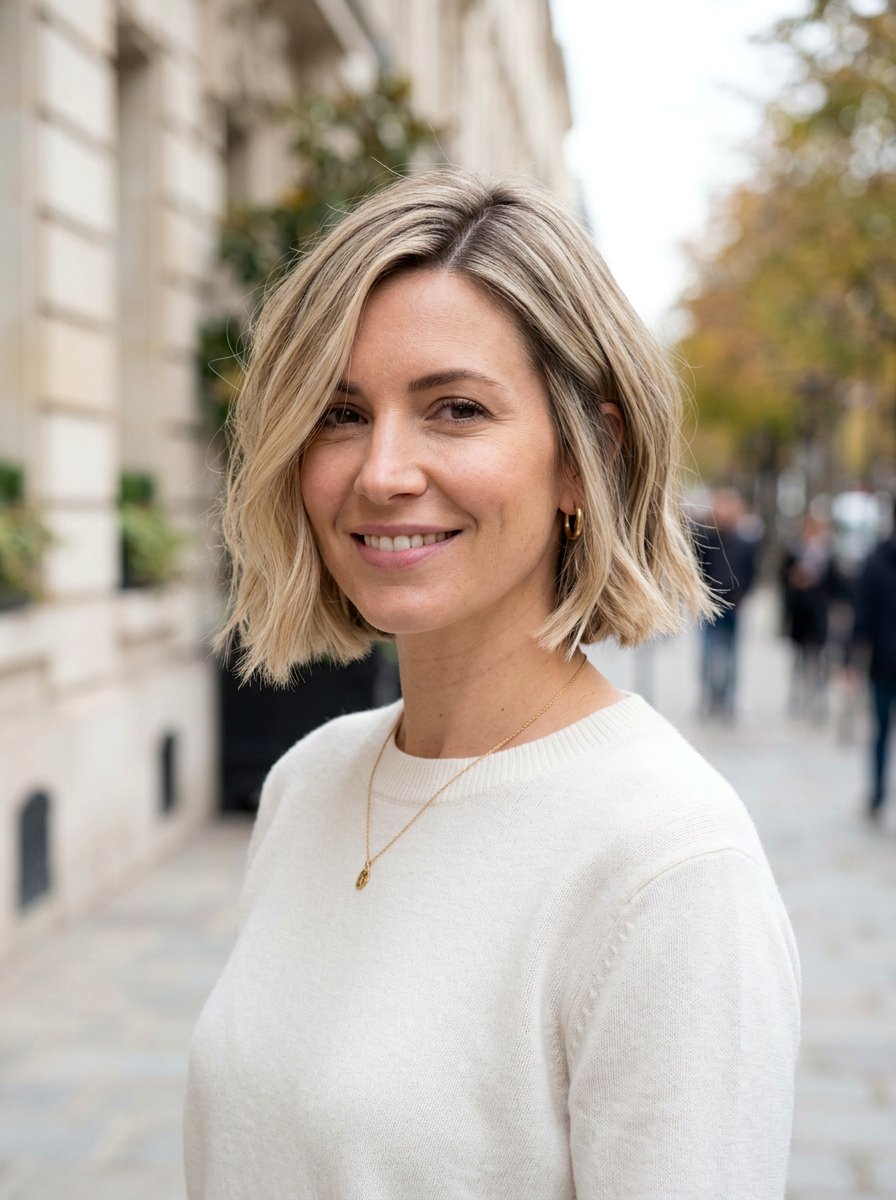 Rooted Blonde Bob With Lowlights - 20 rooted blonde with lowlights - 20 rooted blonde with lowlights