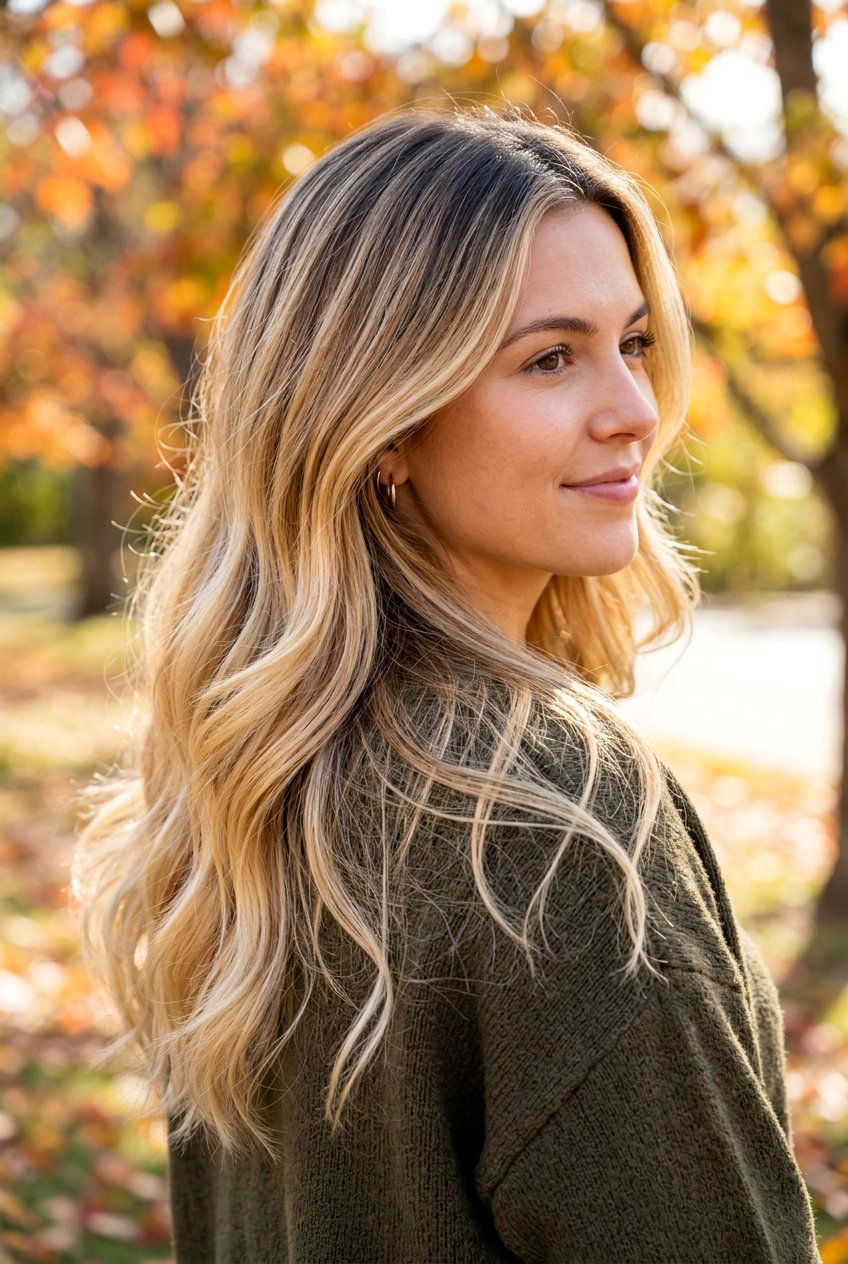 Rooted Blonde Hair - 20 fall hair color ideas - 20 fall hair color ideas
