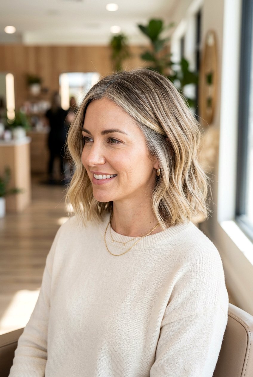 Rooted Blonde Highlights - 20 blonde highlights for gray blending - 20 blonde highlights for gray blending