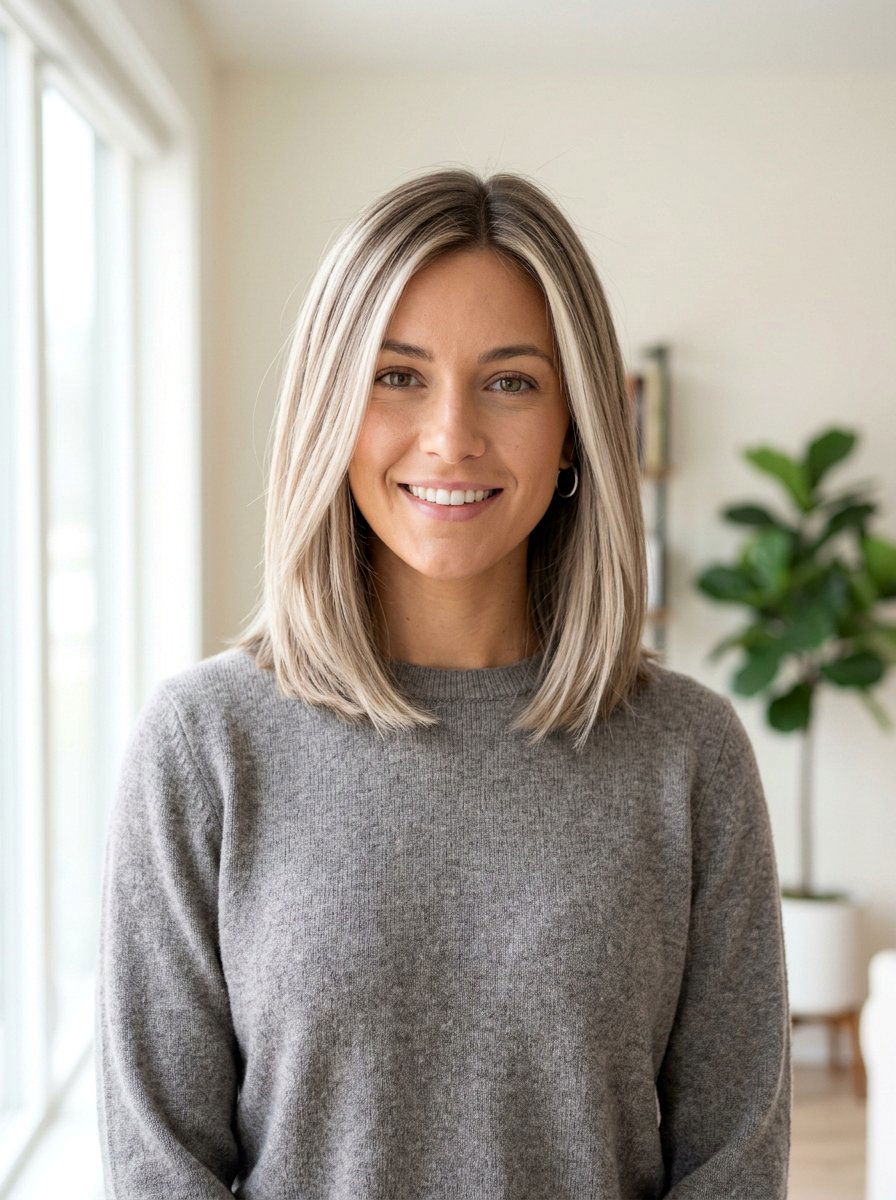 Rooted Blonde With Cool Mushroom Lowlights - 20 rooted blonde with lowlights - 20 rooted blonde with lowlights