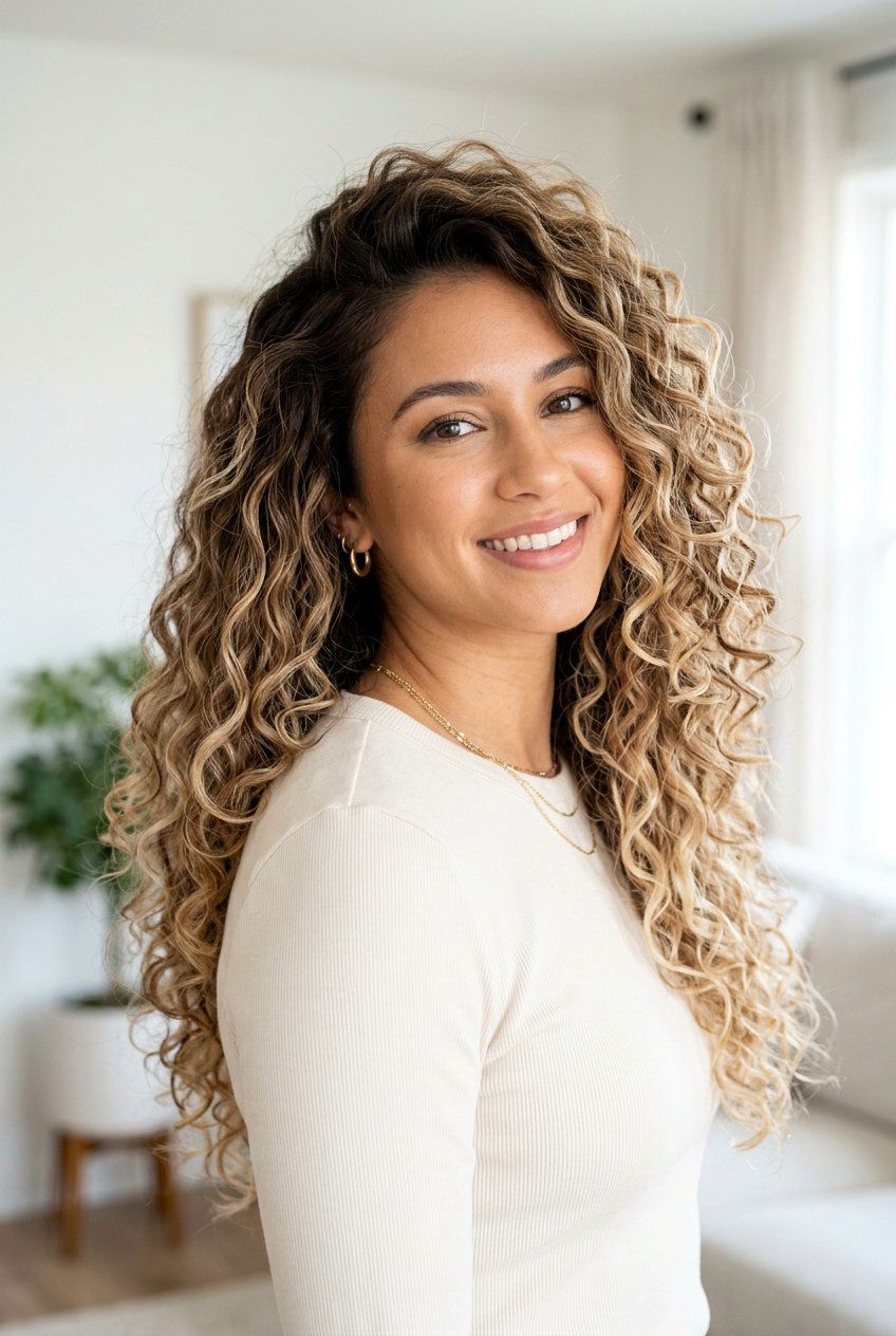 Rooty Blonde Balayage For Curly Hair - 20 rooty blonde balayage - 20 rooty blonde balayage