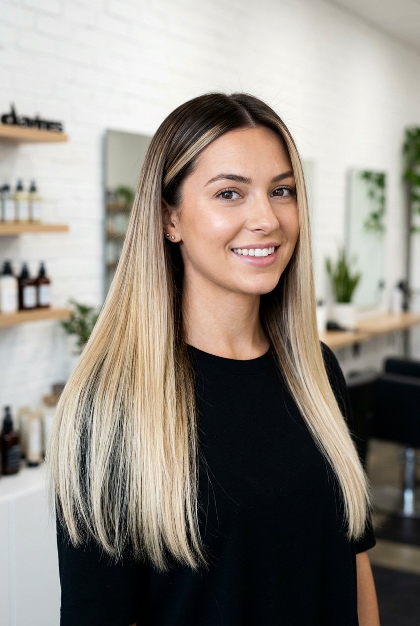 Rooty Blonde Balayage - 20 balayage with root shadow - 20 balayage with root shadow