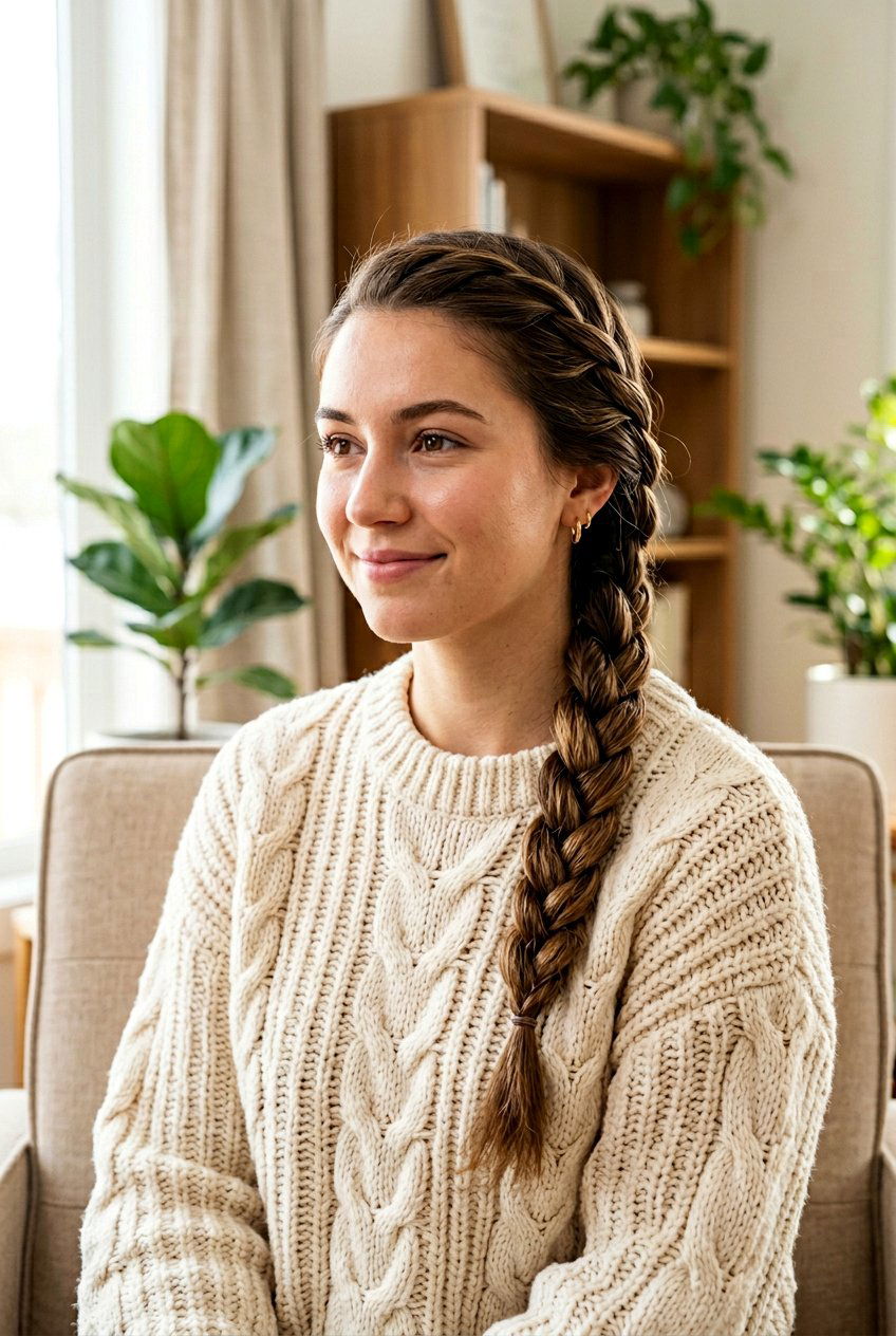 Rope Braid - 20 exam week easy hairstyles - 20 exam week easy hairstyles