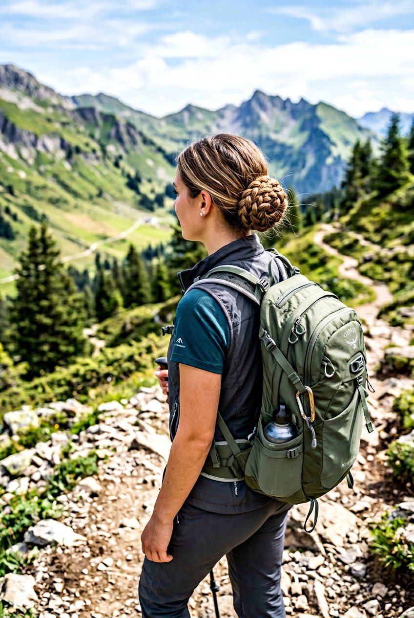 Rope Braid Bun For Camping - 20 camping braid bun hairstyle - 20 camping braid bun hairstyle