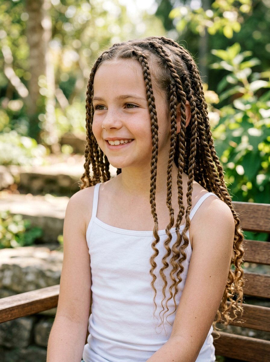 Rope Braid Curls - 20 easy school curls without heat - 20 easy school curls without heat