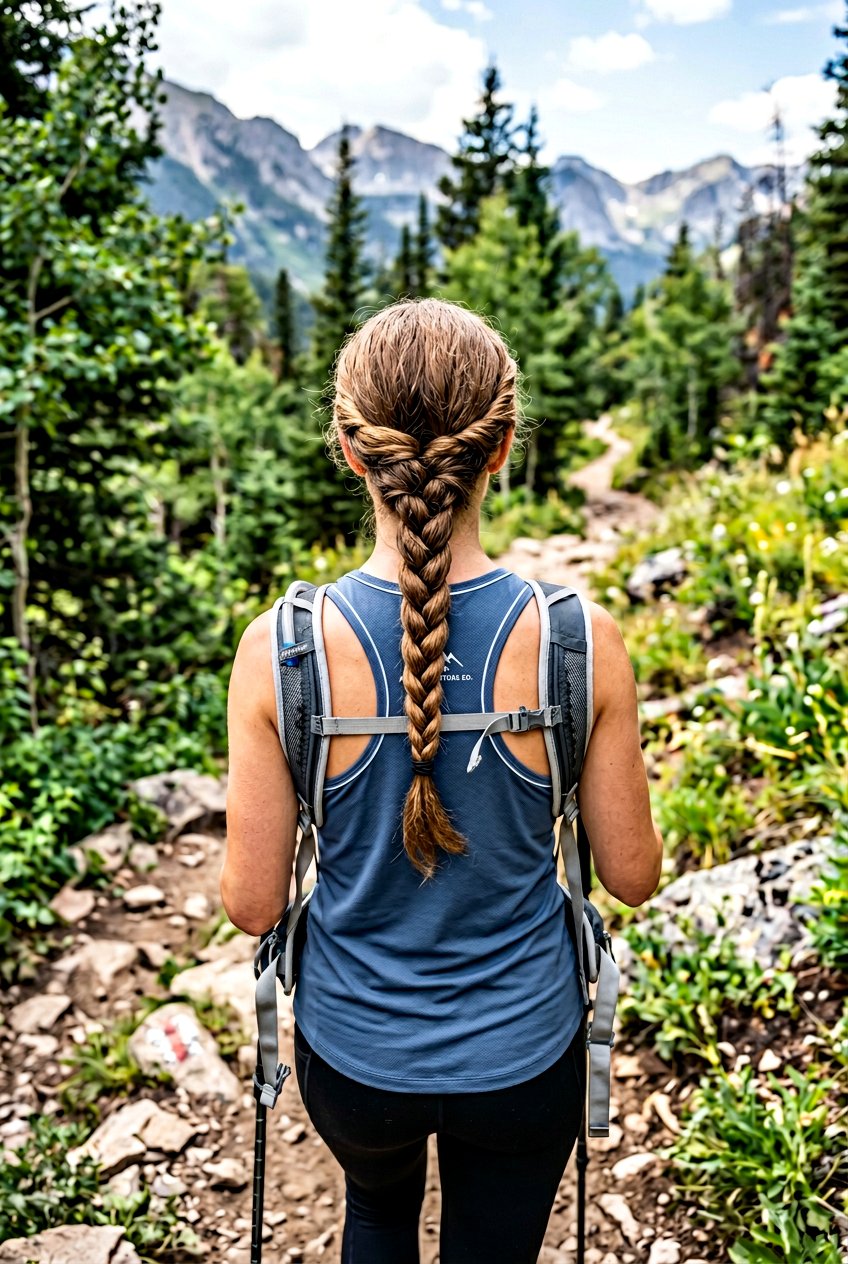 Rope Braid Hiking Hairstyle - 20 hiking braid hairstyles - 20 hiking braid hairstyles