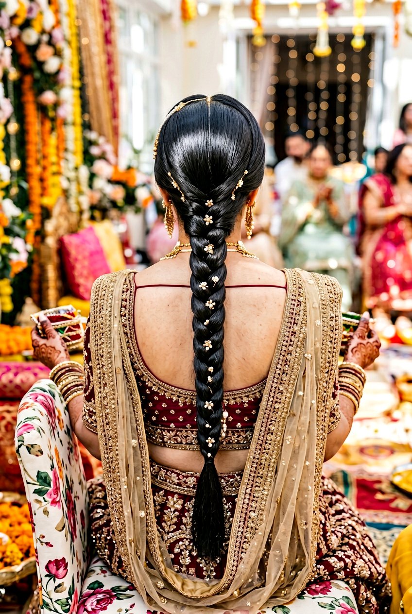 Rope Braid Mayun Hairstyles For Bride - 20 mayun hairstyles for bride - 20 mayun hairstyles for bride