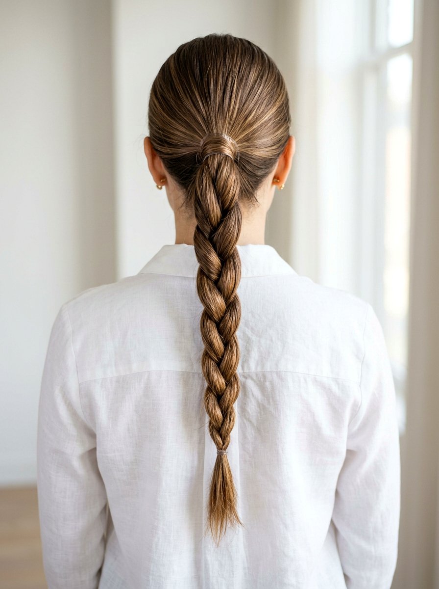 Rope Braid Ponytail - 20 office hair ideas for women - 20 office hair ideas for women
