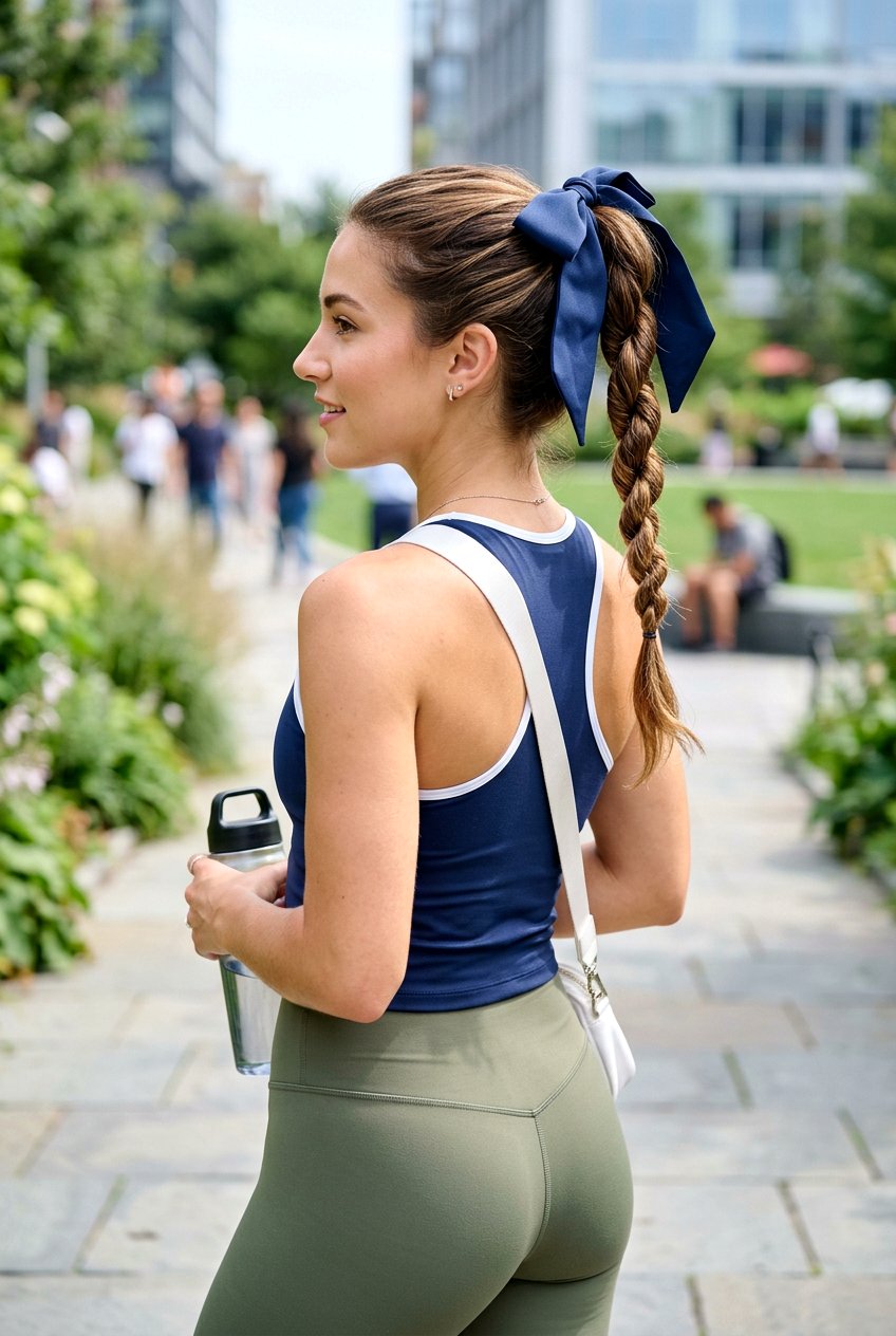 Rope Braid Ponytail With Bow - 20 birthday hairstyle with bow ponytail - 20 birthday hairstyle with bow ponytail