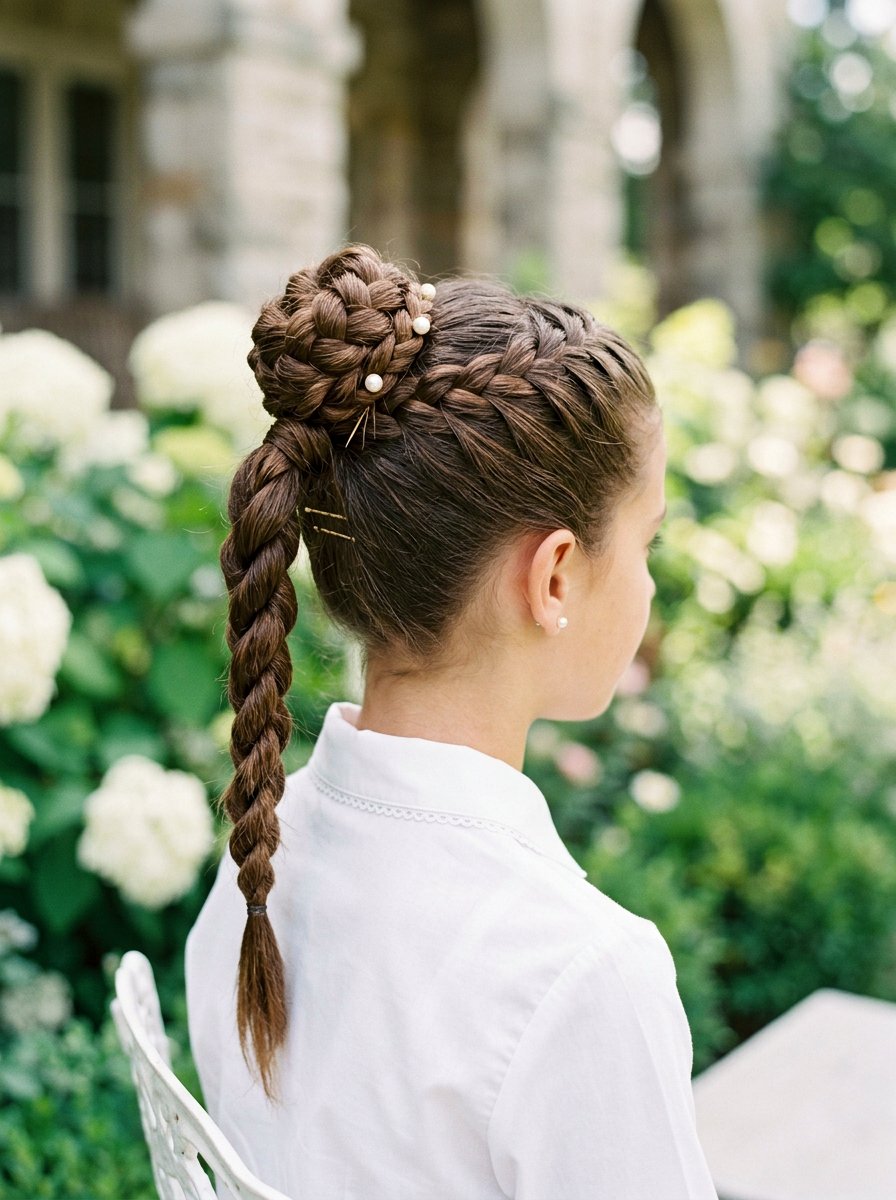 Rope Braid Ponytail With Bun - 20 school rope braid ponytail - 20 school rope braid ponytail