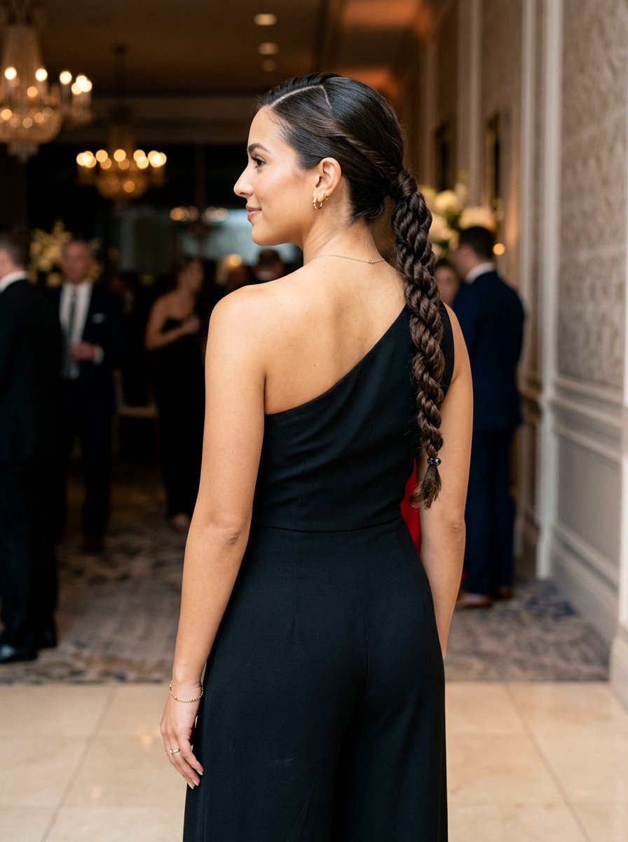 Rope Braid Side Ponytail - 20 party hairstyle with side braid ponytail - 20 party hairstyle with side braid ponytail