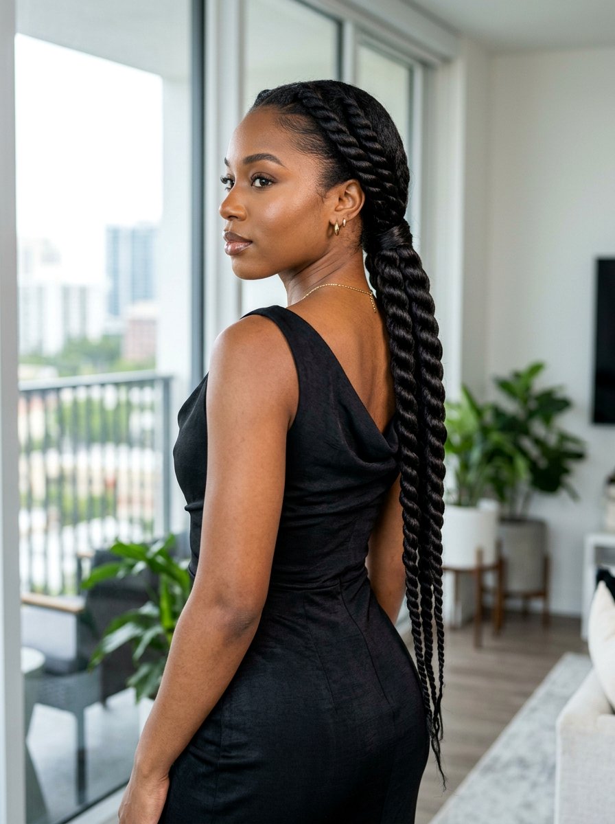 Rope Twist Braid - 20 prom hairstyles for thick long hair - 20 prom hairstyles for thick long hair