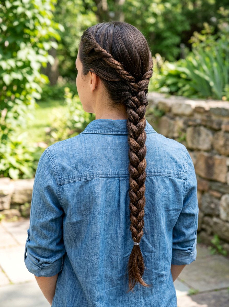 Rope Twist Braid - 20 windy day braid hairstyle - 20 windy day braid hairstyle