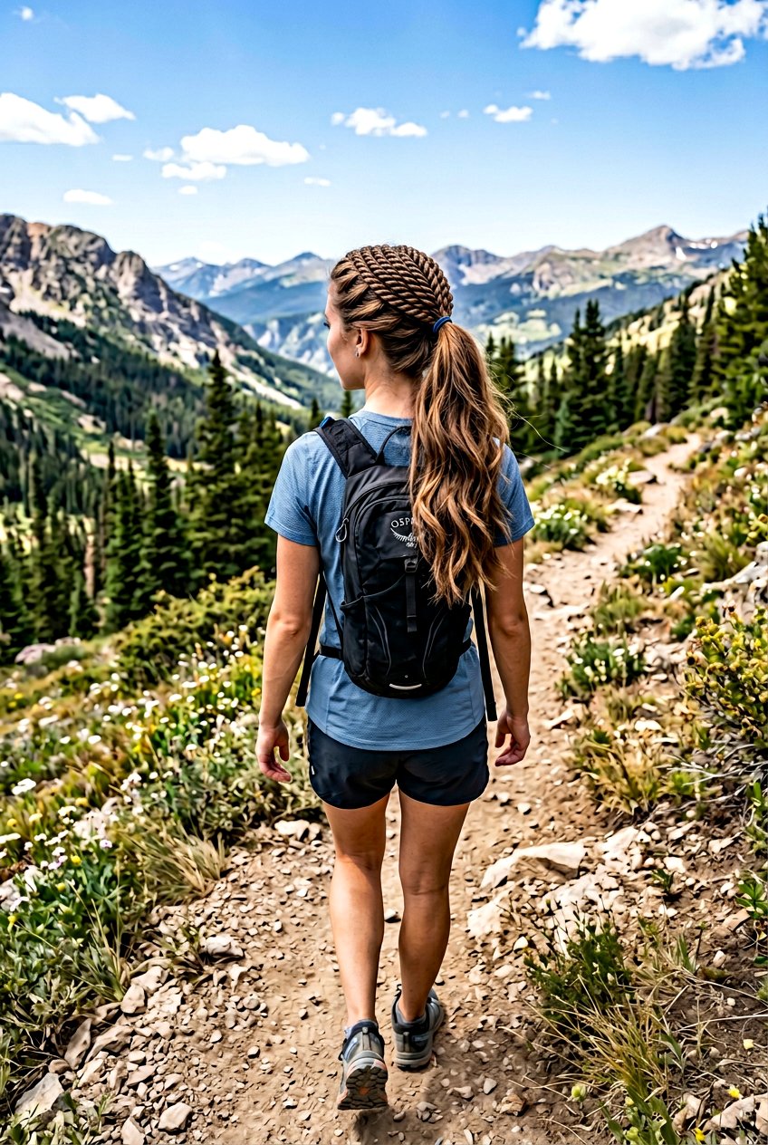 Rope Twist Braid Ponytail - 20 hiking ponytail with braid - 20 hiking ponytail with braid