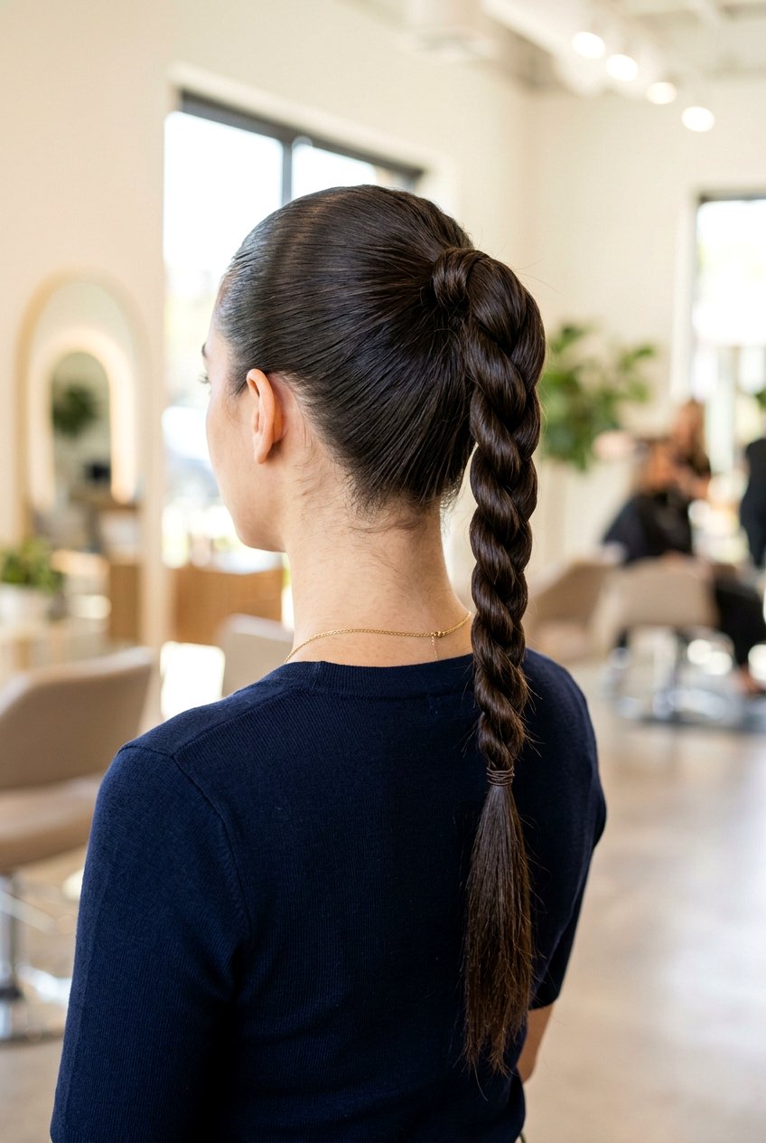 Rope Twist Braided Ponytail - 20 braided ponytail hairstyles - 20 braided ponytail hairstyles