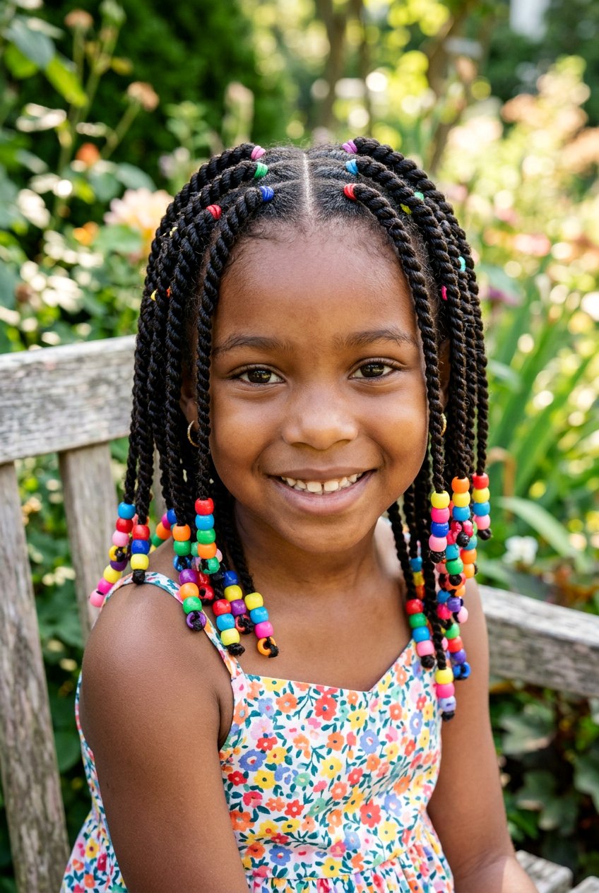 Rope Twist Braids for Little Girls - 20 twist braids for little girls - 20 twist braids for little girls