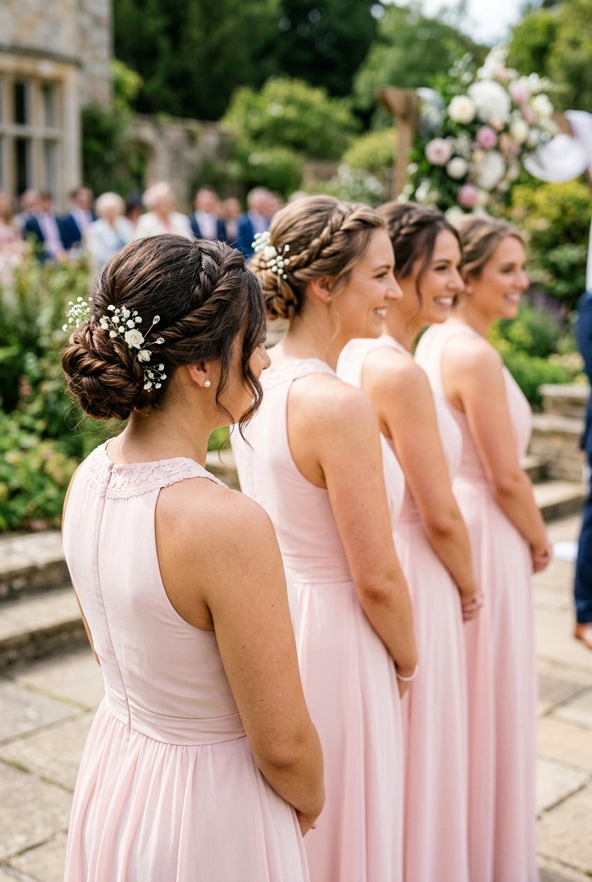 Rope Twist Bun For Bridesmaid - 20 rope twist bun hairstyle - 20 rope twist bun hairstyle