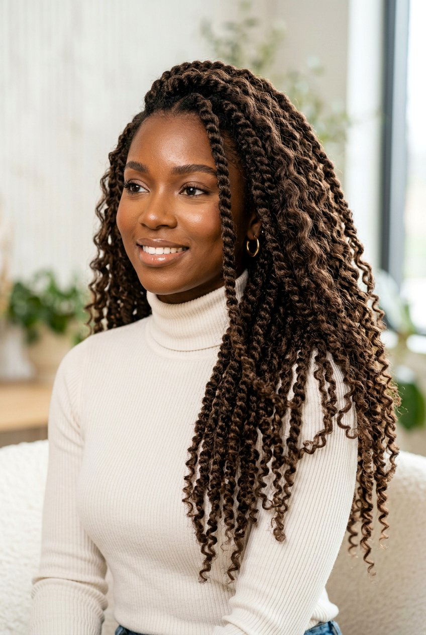 Rope Twist Curls - 20 dorm room heatless curls - 20 dorm room heatless curls