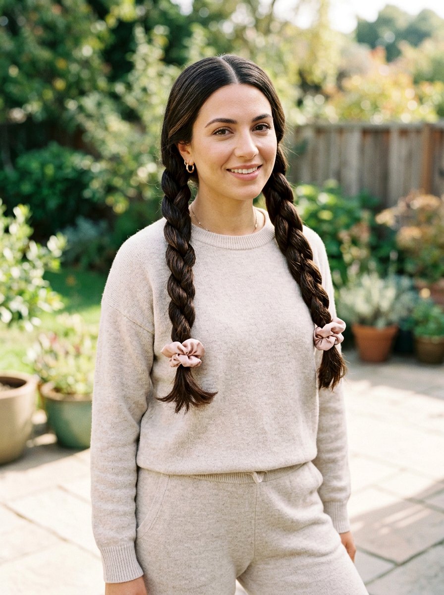 Rope Twist Pigtails - 20 overnight twists for wavy hair - 20 overnight twists for wavy hair
