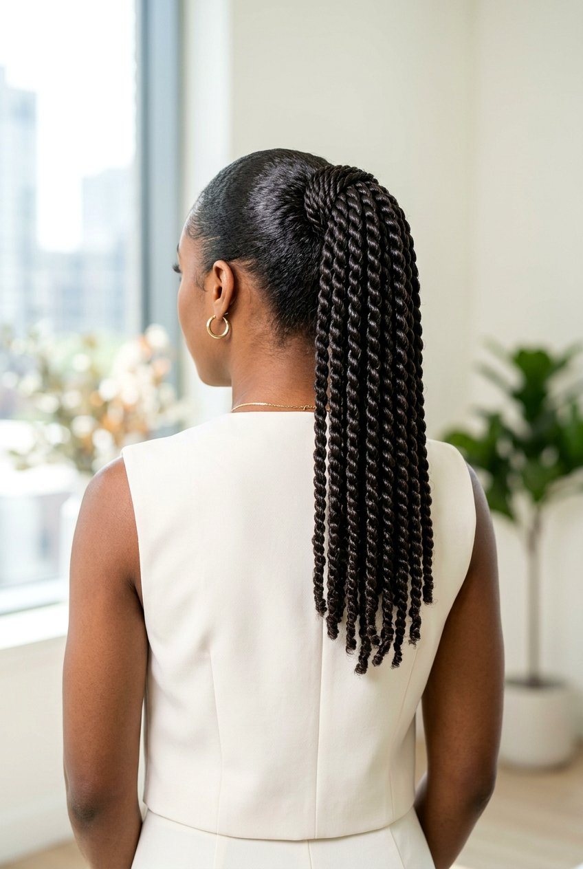 Rope Twist Ponytail - 20 vacation braid ponytail for women - 20 vacation braid ponytail for women