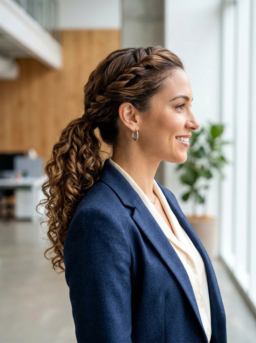 Rope Twist Ponytail - 20 overnight braided ponytail waves - 20 overnight braided ponytail waves