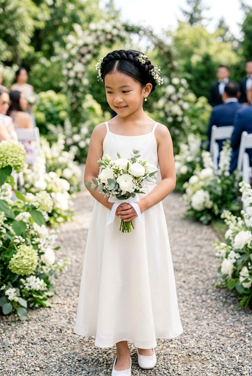 Rope braid crown flower girl - 20 flower girl braided crown - 20 flower girl braided crown