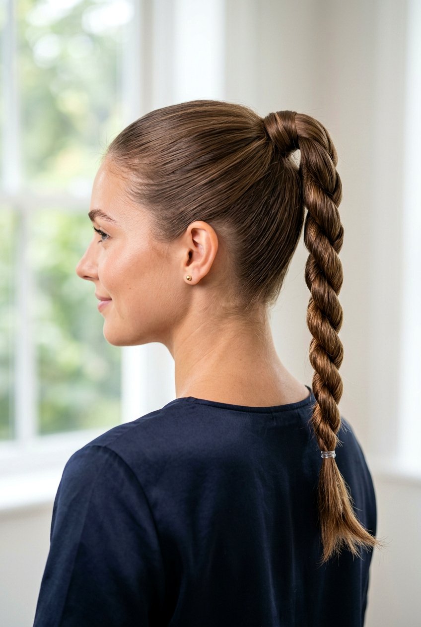 Rope twist braid - 20 quick no heat hairstyle for mornings - 20 quick no heat hairstyle for mornings